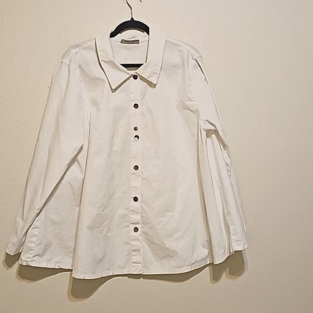 ELEVEN‎ STITCH DESIGN  Cotton Blend Buttoned Shirt Xl